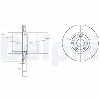 Тормозной диск DELPHI BG3924