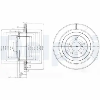 Тормозной диск DELPHI BG3931