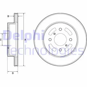 Тормозной диск DELPHI BG3941