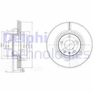 Тормозной диск DELPHI BG3942