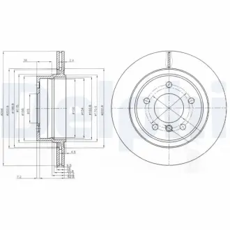 Тормозной диск DELPHI BG3947