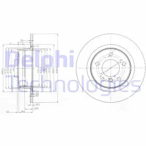 Тормозной диск DELPHI BG3960
