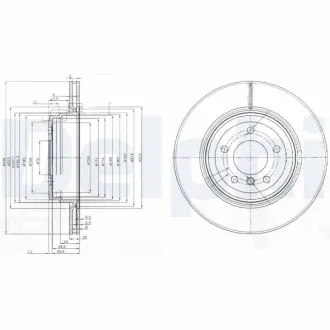 Тормозной диск DELPHI BG3961