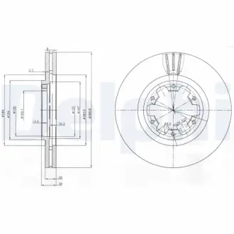 Тормозной диск DELPHI BG3972