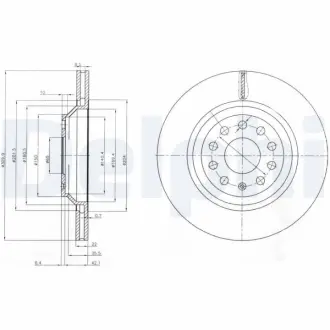 Тормозной диск DELPHI BG3975