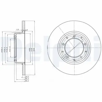 Тормозной диск DELPHI BG3982