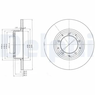 Тормозной диск DELPHI BG3982C