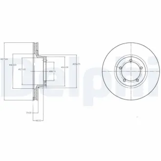 Тормозной диск DELPHI BG3984
