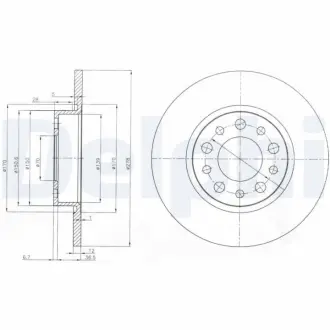 Тормозной диск DELPHI BG3994