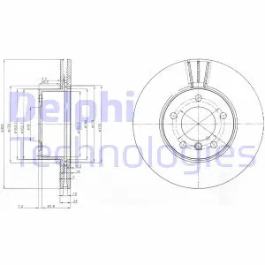 Тормозной диск DELPHI BG3998C