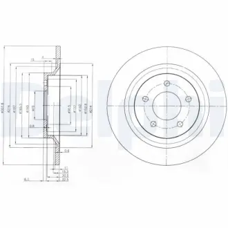 Тормозной диск DELPHI BG4026