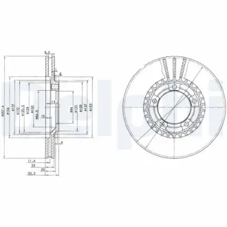 Тормозной диск DELPHI BG4036