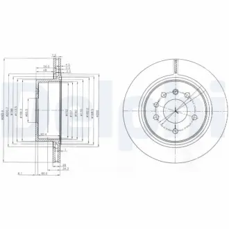 Тормозной диск DELPHI BG4043