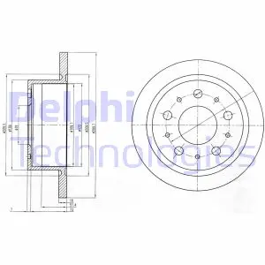 Тормозной диск DELPHI BG4062