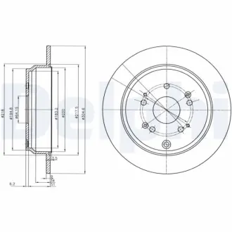 Тормозной диск DELPHI BG4064