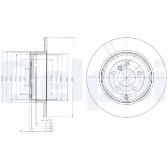 Тормозной диск DELPHI BG4066