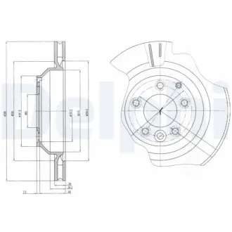 Тормозной диск DELPHI BG4070