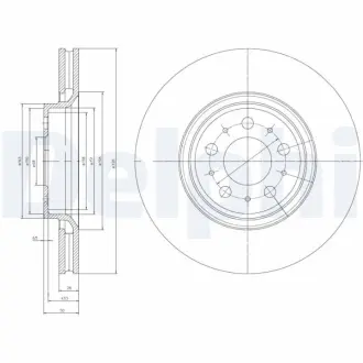 Тормозной диск DELPHI BG4071