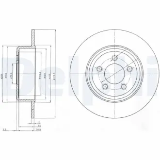 Тормозной диск DELPHI BG4074