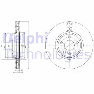 Delphi Диск гальмівний DELPHI BG4080C