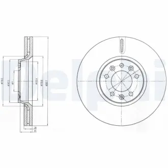 Тормозной диск DELPHI BG4083