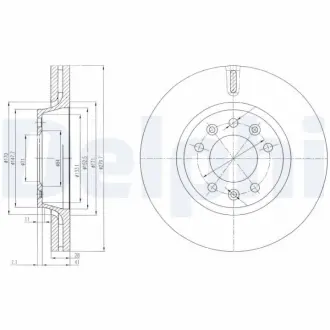 Тормозной диск DELPHI BG4084