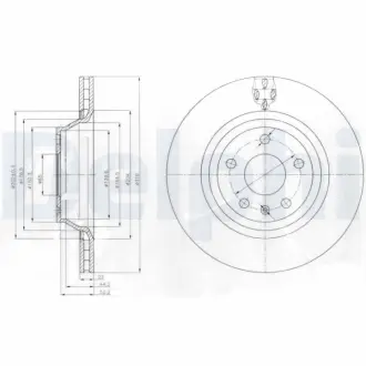 Тормозной диск DELPHI BG4090