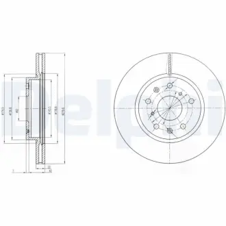 Тормозной диск DELPHI BG4093