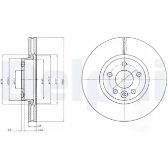 Тормозной диск DELPHI BG4094