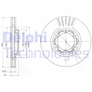 Тормозной диск DELPHI BG4106