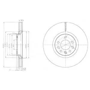 Тормозной диск DELPHI BG4110