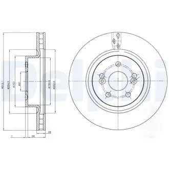 Тормозной диск DELPHI BG4111
