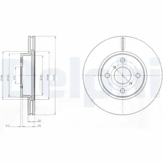 Тормозной диск DELPHI BG4116