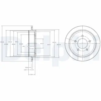 Тормозной диск DELPHI BG4121