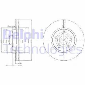 Тормозной диск DELPHI BG4139C