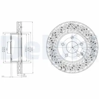Тормозной диск DELPHI BG4142C