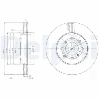 Тормозной диск DELPHI BG4148