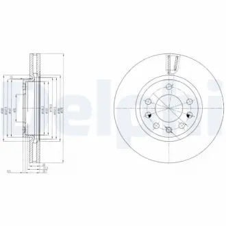 Тормозной диск DELPHI BG4149