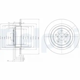 Тормозной диск DELPHI BG4154