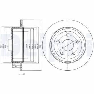 Тормозной диск DELPHI BG4157