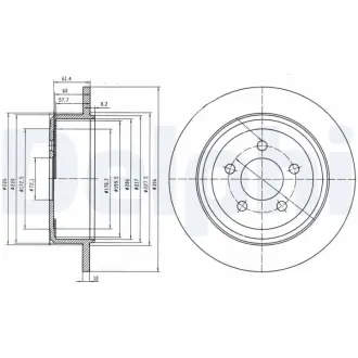 Тормозной диск DELPHI BG4159