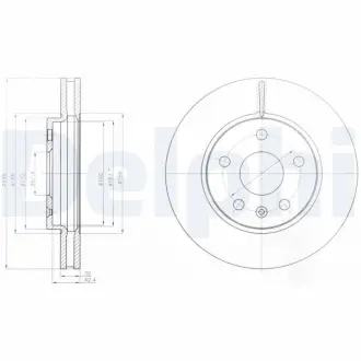 Тормозной диск DELPHI BG4187