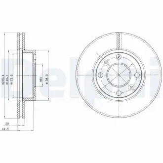 Тормозной диск DELPHI BG4195