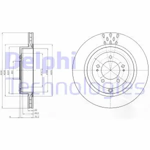 Тормозной диск DELPHI BG4204C
