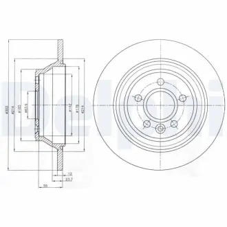 Тормозной диск DELPHI BG4238