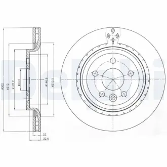 Тормозной диск DELPHI BG4240