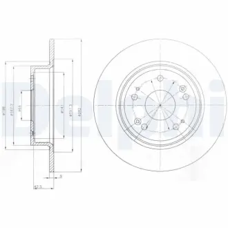 Тормозной диск DELPHI BG4249