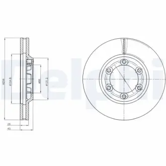 Тормозной диск DELPHI BG4252