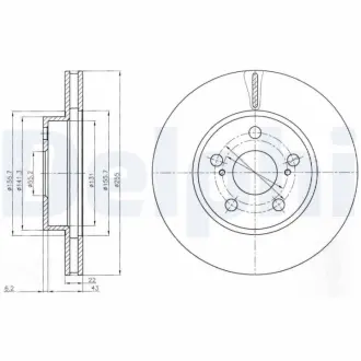 Тормозной диск DELPHI BG4269