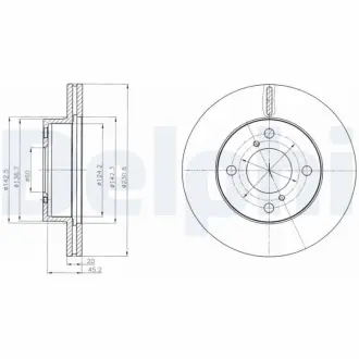 Тормозной диск DELPHI BG4271